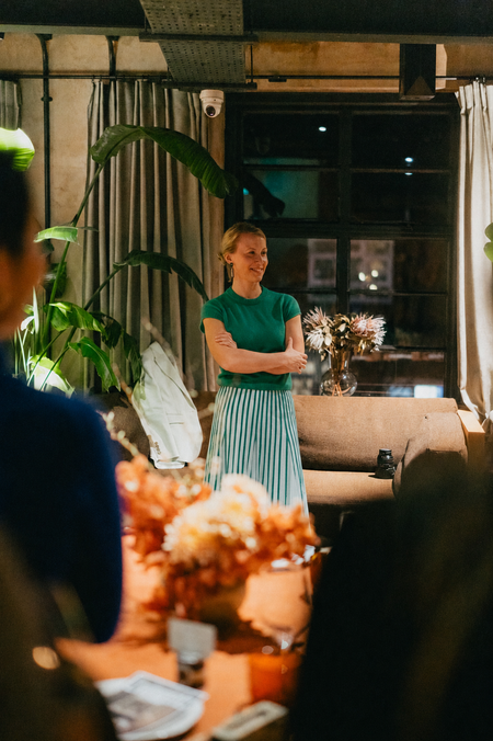 Sarah Spiteri in a showroom