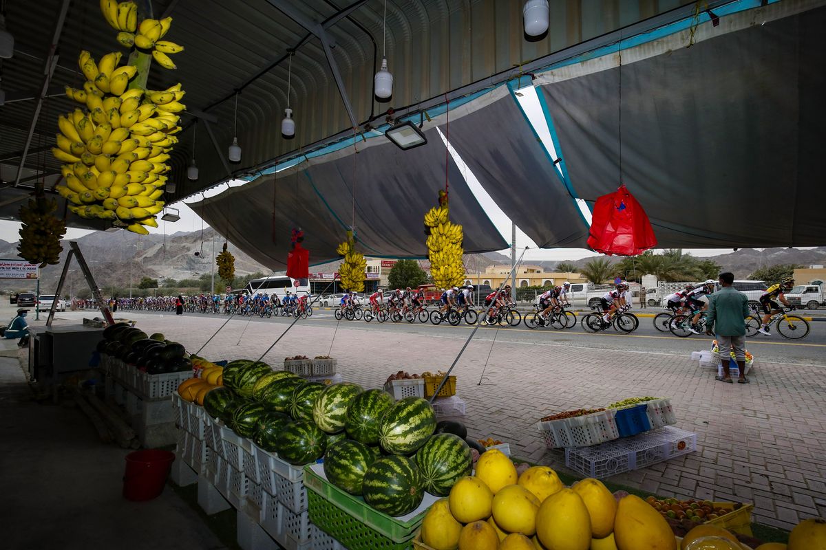 There was no time to stop at the UAE Tour