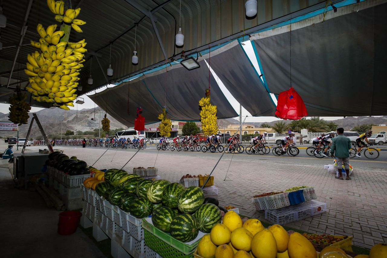 There was no time to stop at the UAE Tour