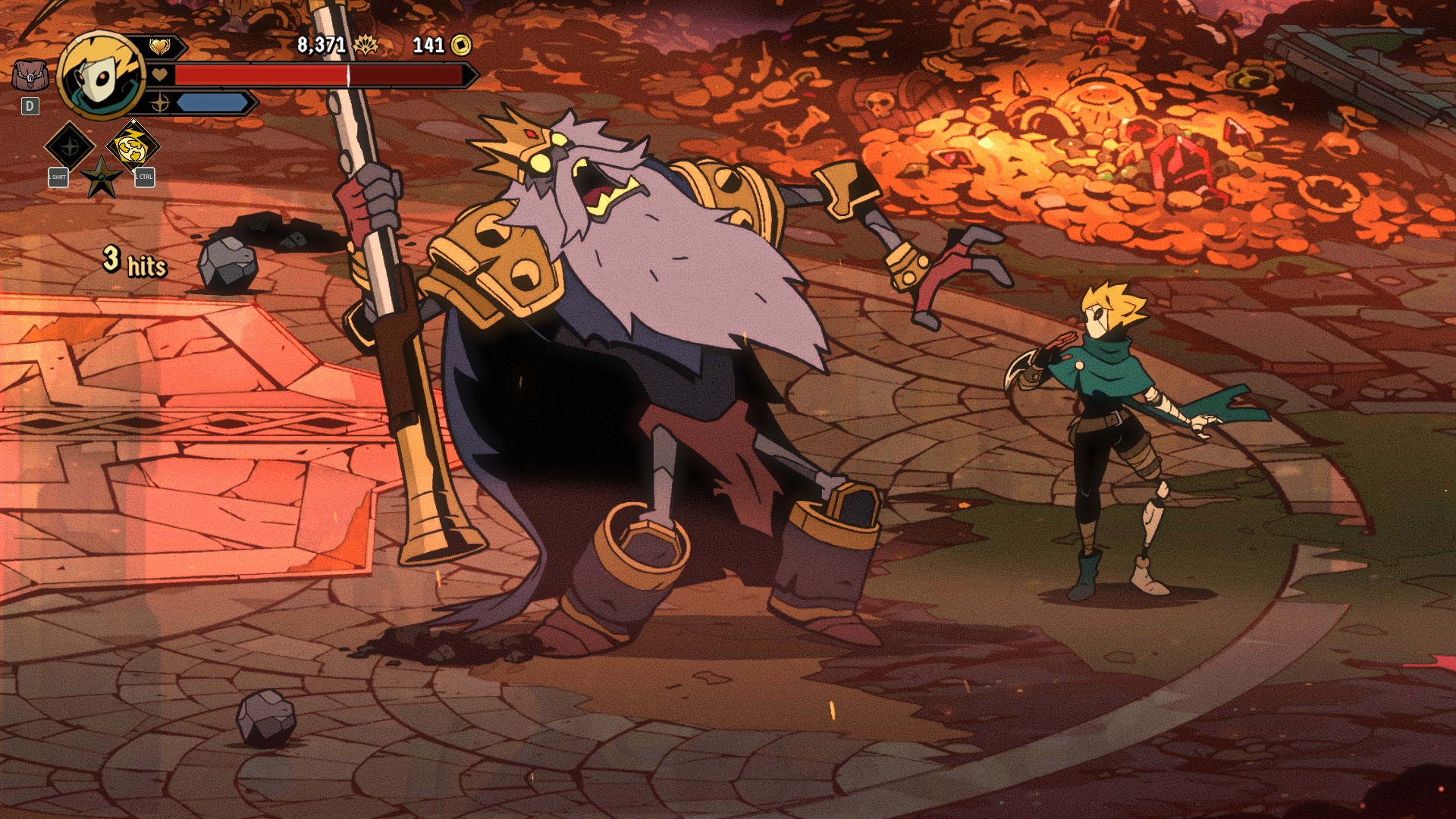 An ancient king yells out in Absolum