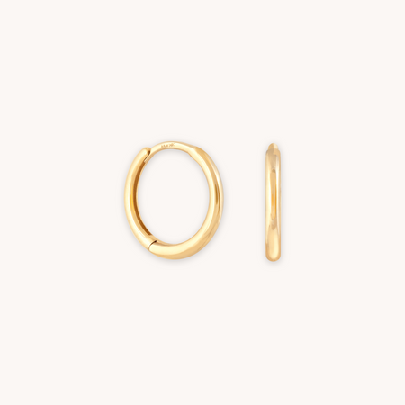 Simple Hoops in Solid Gold