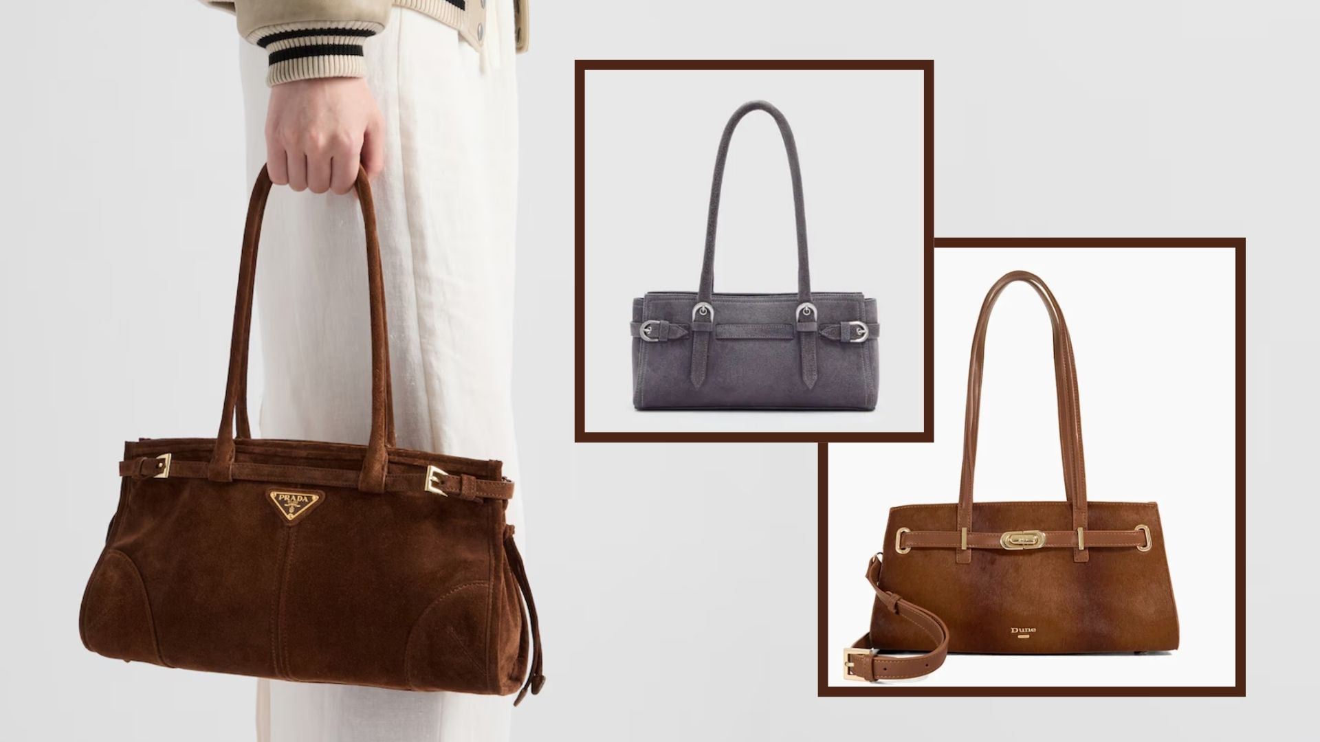 The Prada Bonnie bag and 2 high street lookalikes 