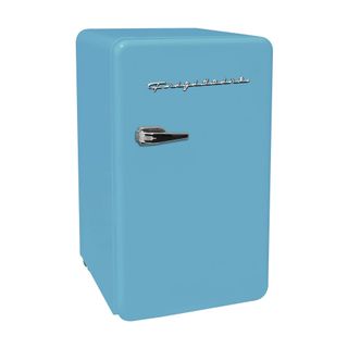 Small blue retro fridge
