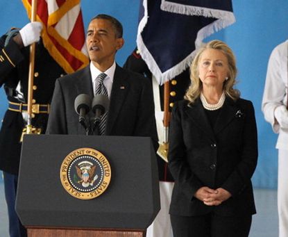 Hillary Clinton describes her 'awkward first date' with Obama