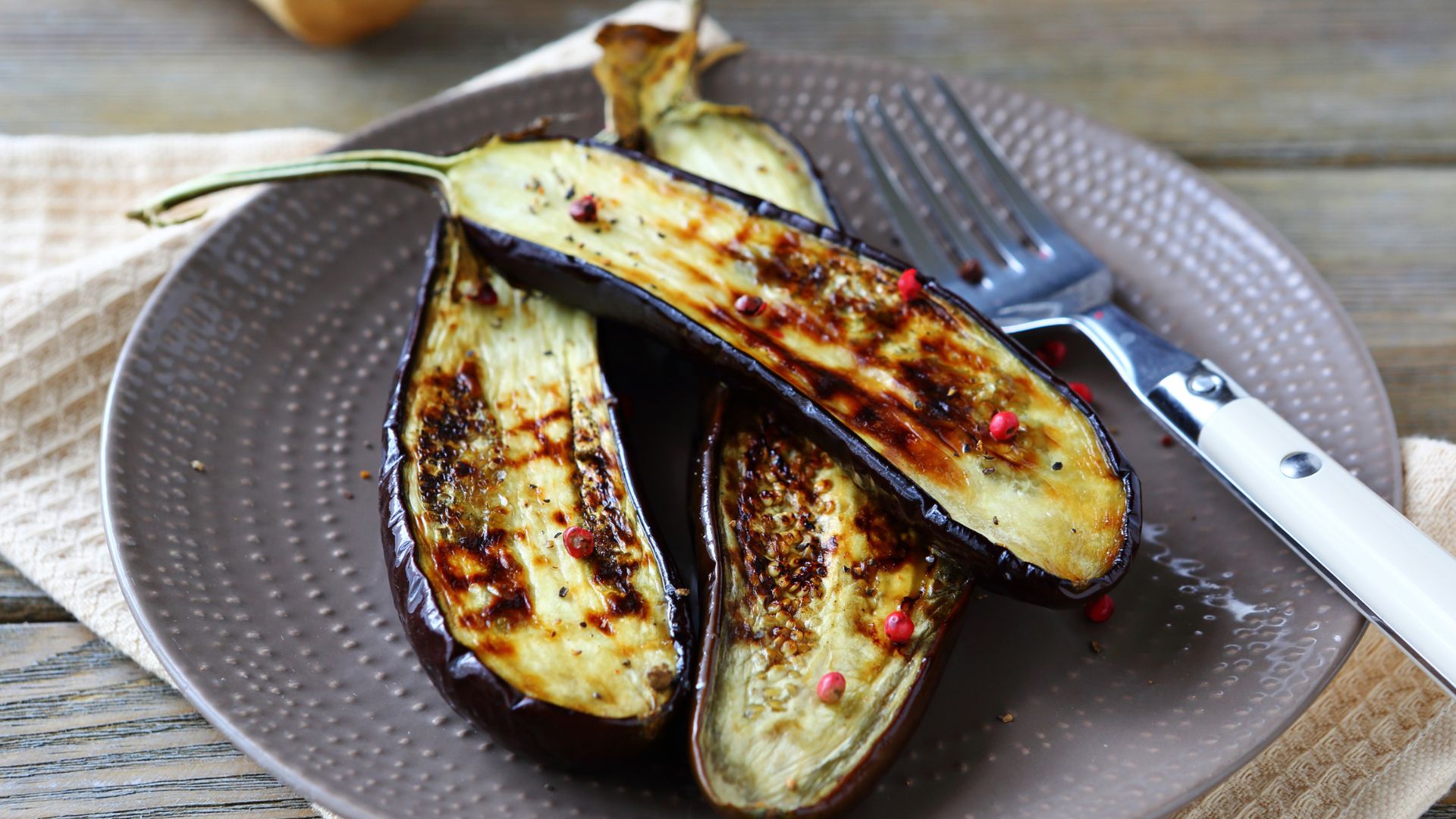 grilled aubergine