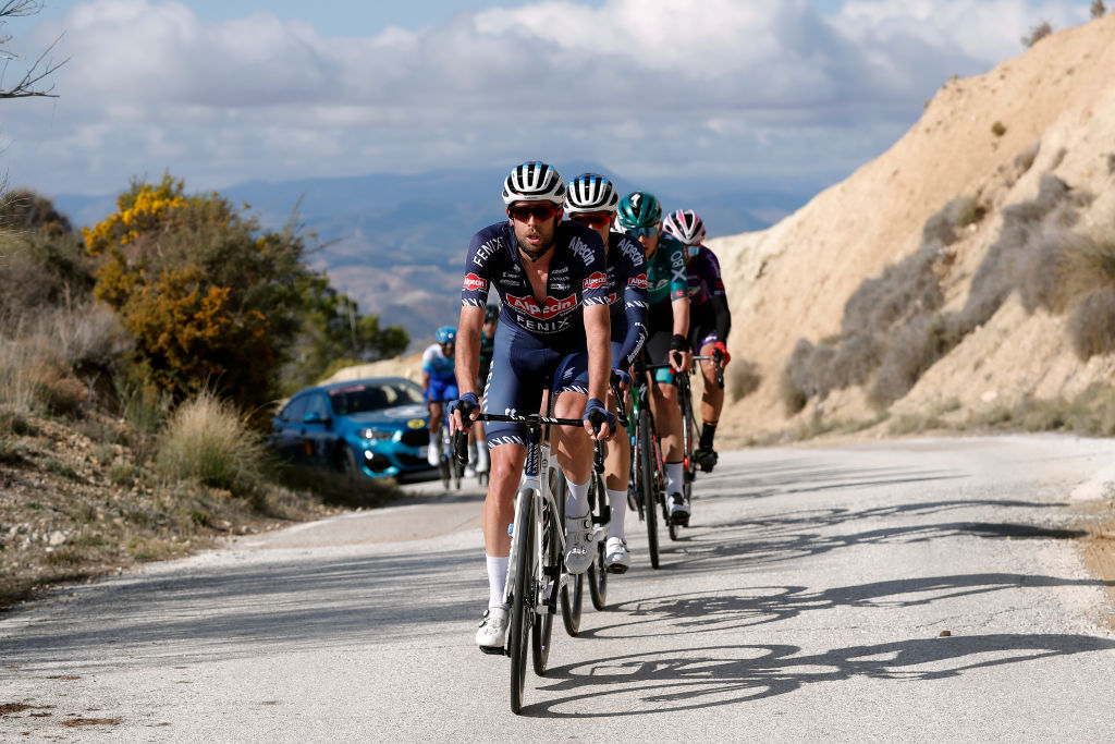 CHICLANA DE SEGURA SPAIN FEBRUARY 20 Jimmy Janssens of Belgium and Team AlpecinFenix competes during the 68th Vuelta A Andalucia Ruta Del Sol 2022 Stage 5 a 1644km stage from Huesa to Chiclana De Segura 870m 68RdS on February 20 2022 in Chiclana De Segura Spain Photo by Bas CzerwinskiGetty Images