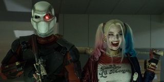 Will Smith as Floyd Lawton/Deadshot and Margot Robbie as Harley Quinn