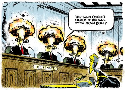Editorial cartoon U.S. Kerry Congress Iran