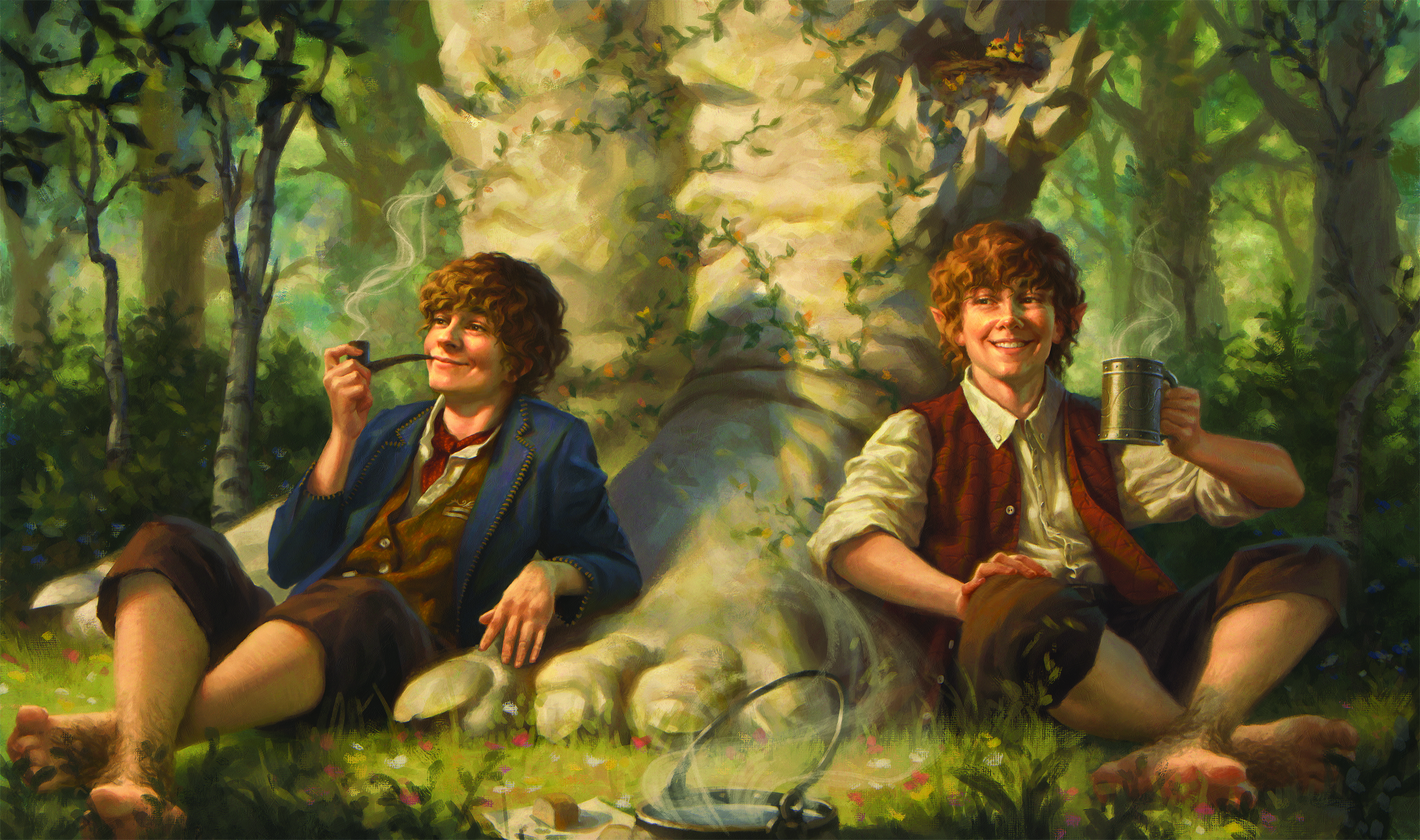 Digital art with a painterly look