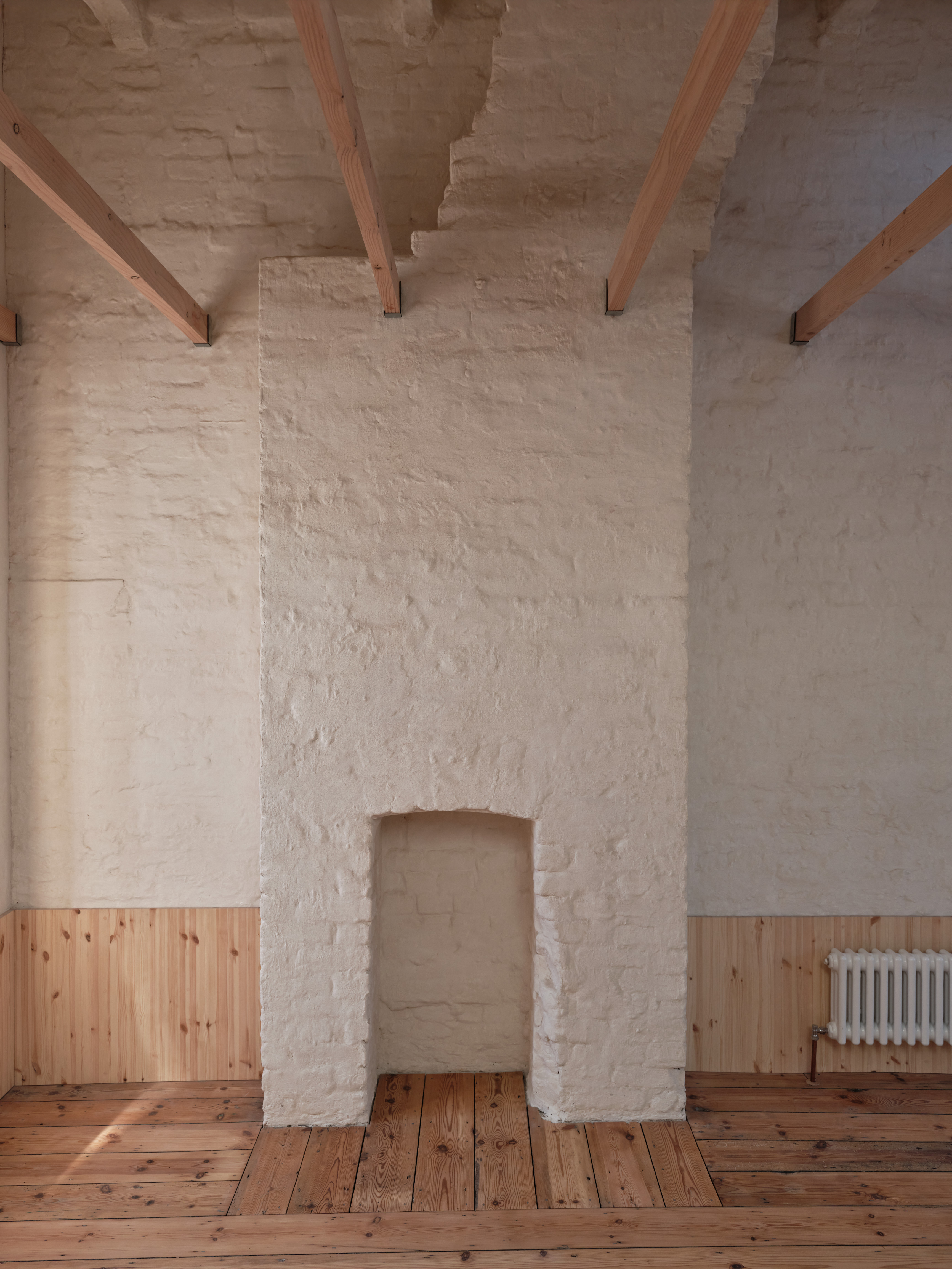 The upper floor studio space