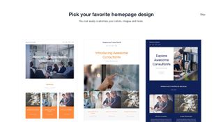 Wix's homepage design choices