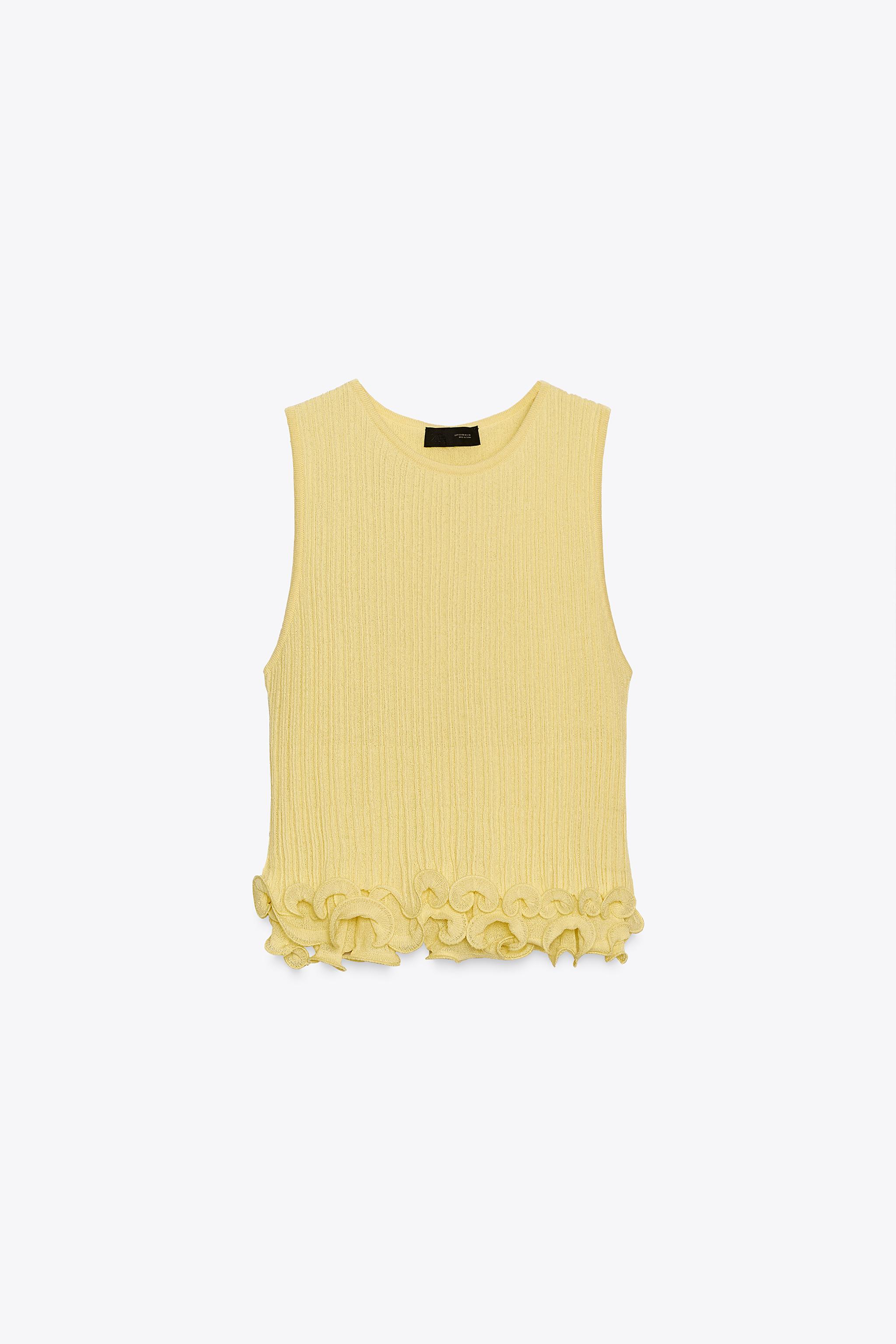 Wavy Hem Knit Top