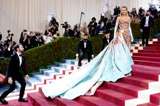 Blake Lively 2022 Met Gala on the red carpet