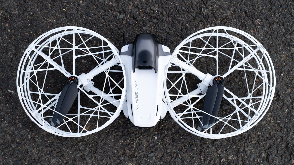 Antigravity A1 Follow Me Bundle A1 folded with propeller guards