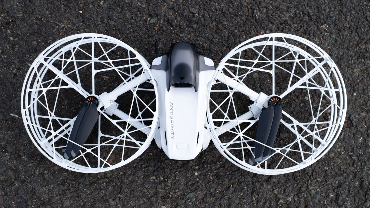 Antigravity A1 Follow Me Bundle A1 folded with propeller guards