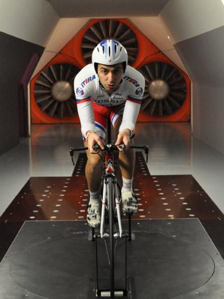 Team Type 1's Alexey Shmidt warms up in the A2 Wind Tunnel.