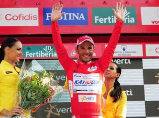 Joaquim Rodriguez (Katusha) on the podium in Barcelona
