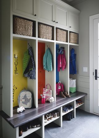 Cubby mudroom online storage