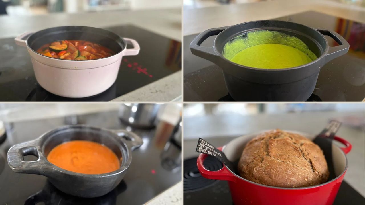 How we test cast iron casserole dishes: the Toast, Staub, Le Creuset, and ProCook dishes