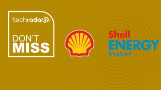 Shell Energy Broadband logo on yellow background with don't miss text