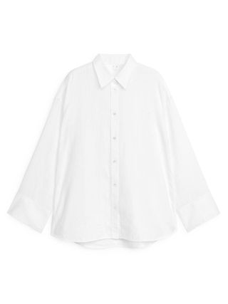 Loose Linen Shirt - White - Arket Gb