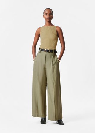 Pleated Wool Trousers