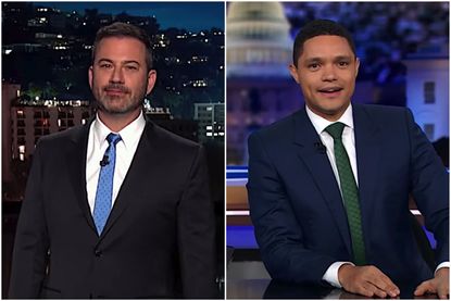 Jimmy Kimmel and Trevor Noah recap the Democratic debate
