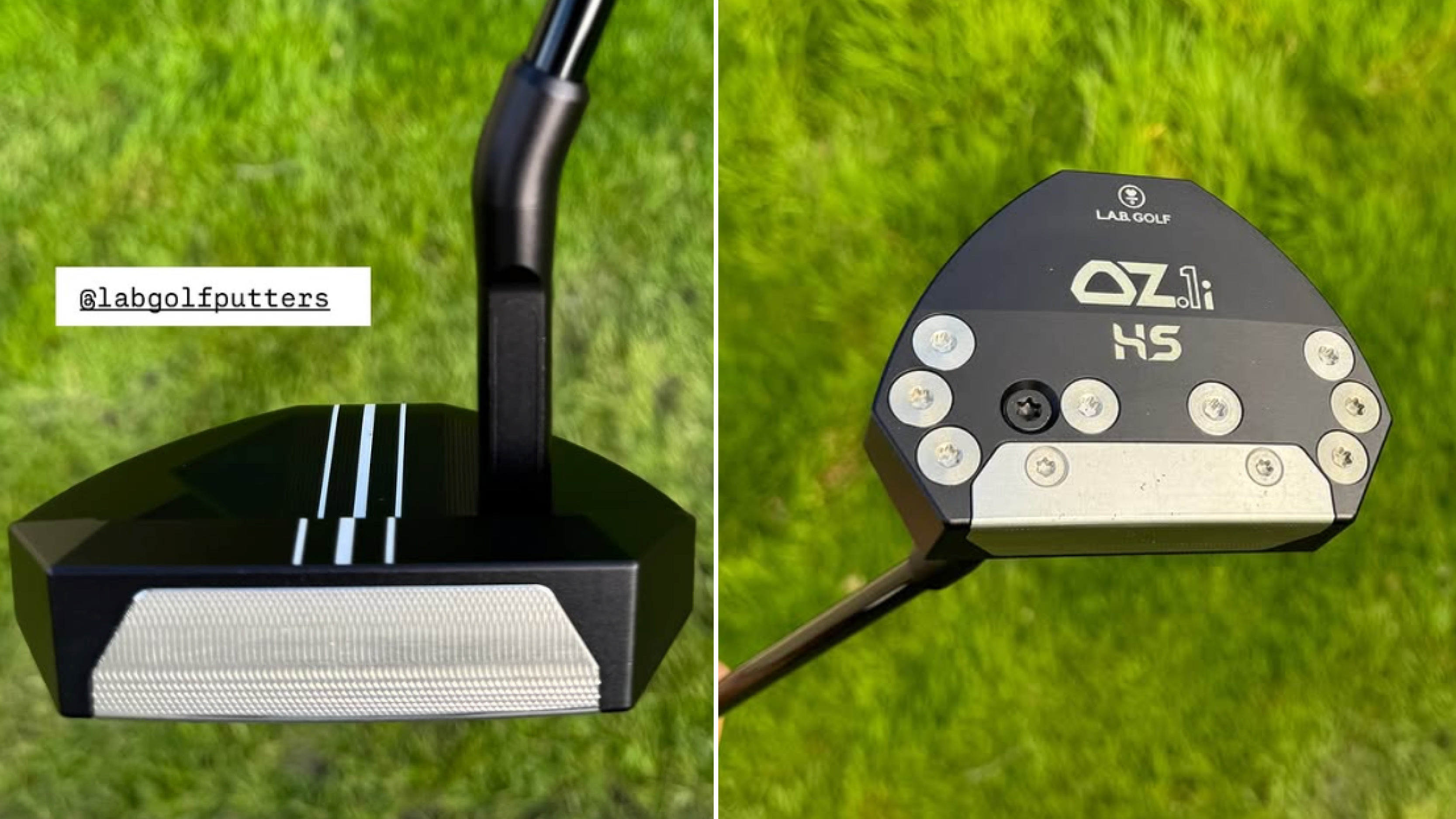 A close up of a L.A.B Golf putter