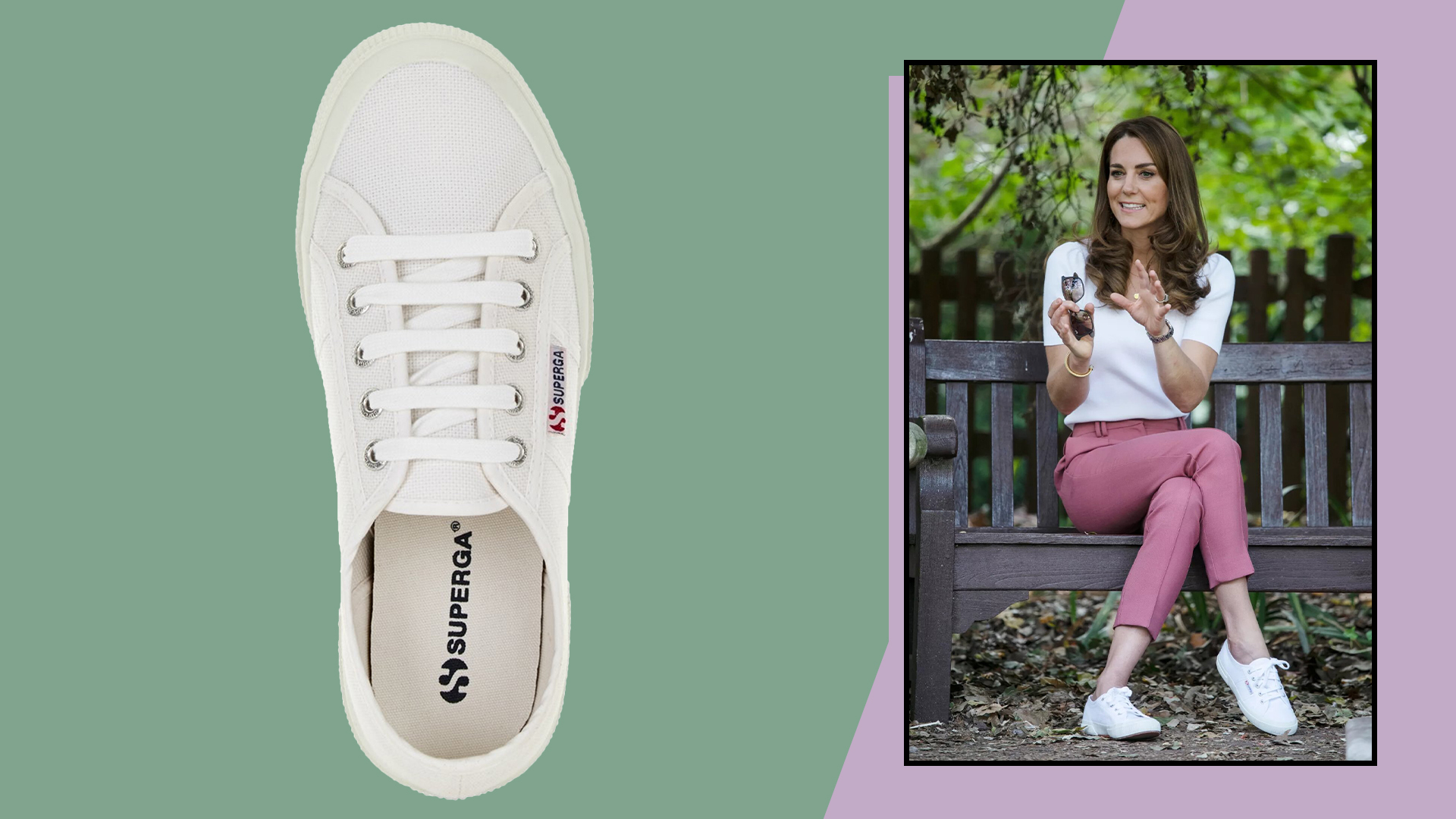 Kate Middleton's Superga Sneakers: White Canvas Cotu Classic 2750