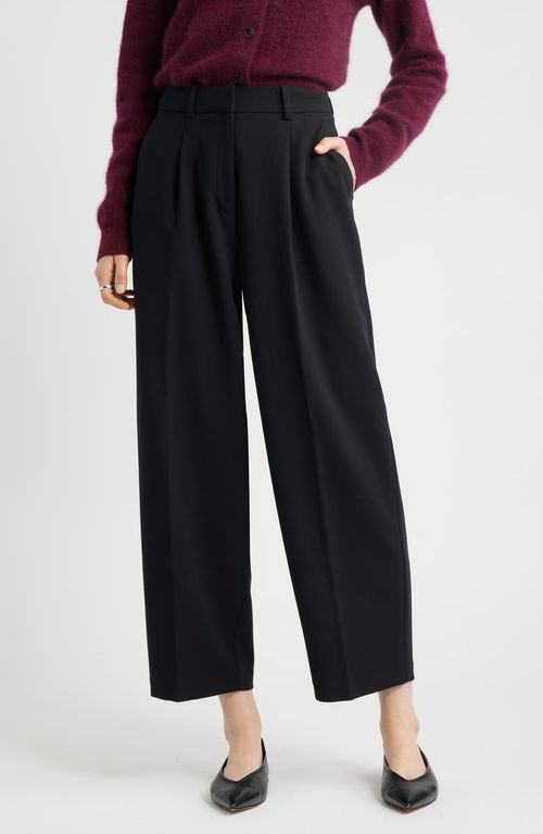 Pleated Ankle Pants
