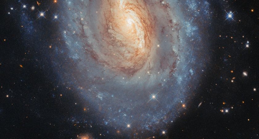 A photo of a spiral galaxy