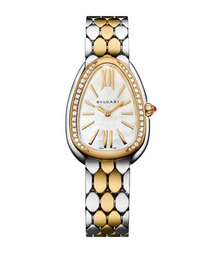 Bvlgari Yellow Gold, Stainless Steel and Diamond Serpenti Seduttori Watch 33mm | Harrods Uk