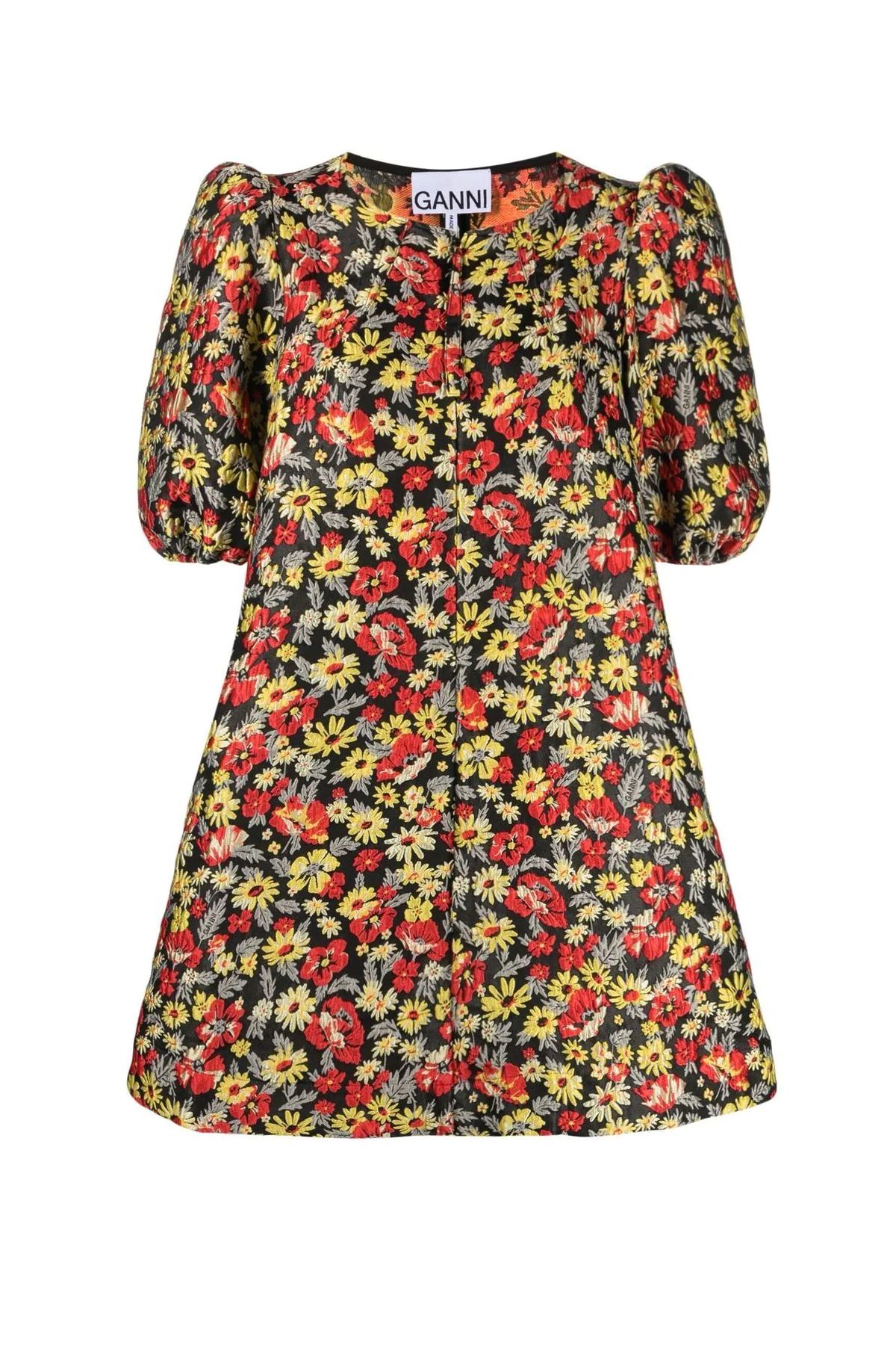 GANNI Floral-Print Dress
