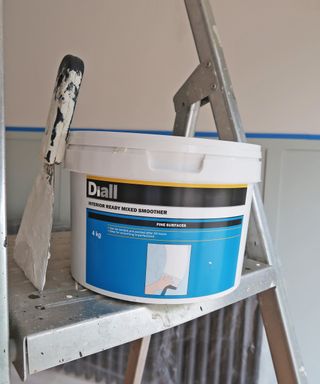 Filler used on wall before painting