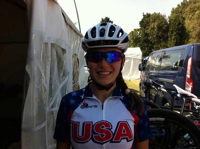 Junior racer Kate Courtney