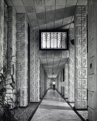 Interior of the Ennis House