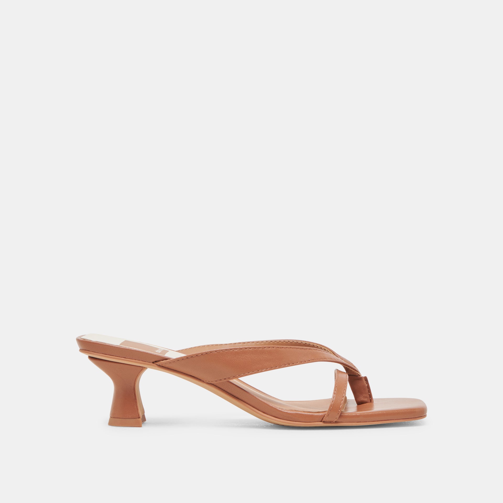 Brevel Wide Heels Saddle Leather