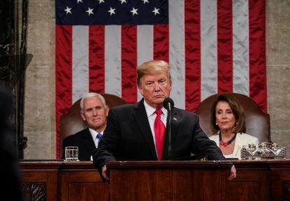Trump gives the State of the Union speech