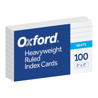 A pack of 100 index cards