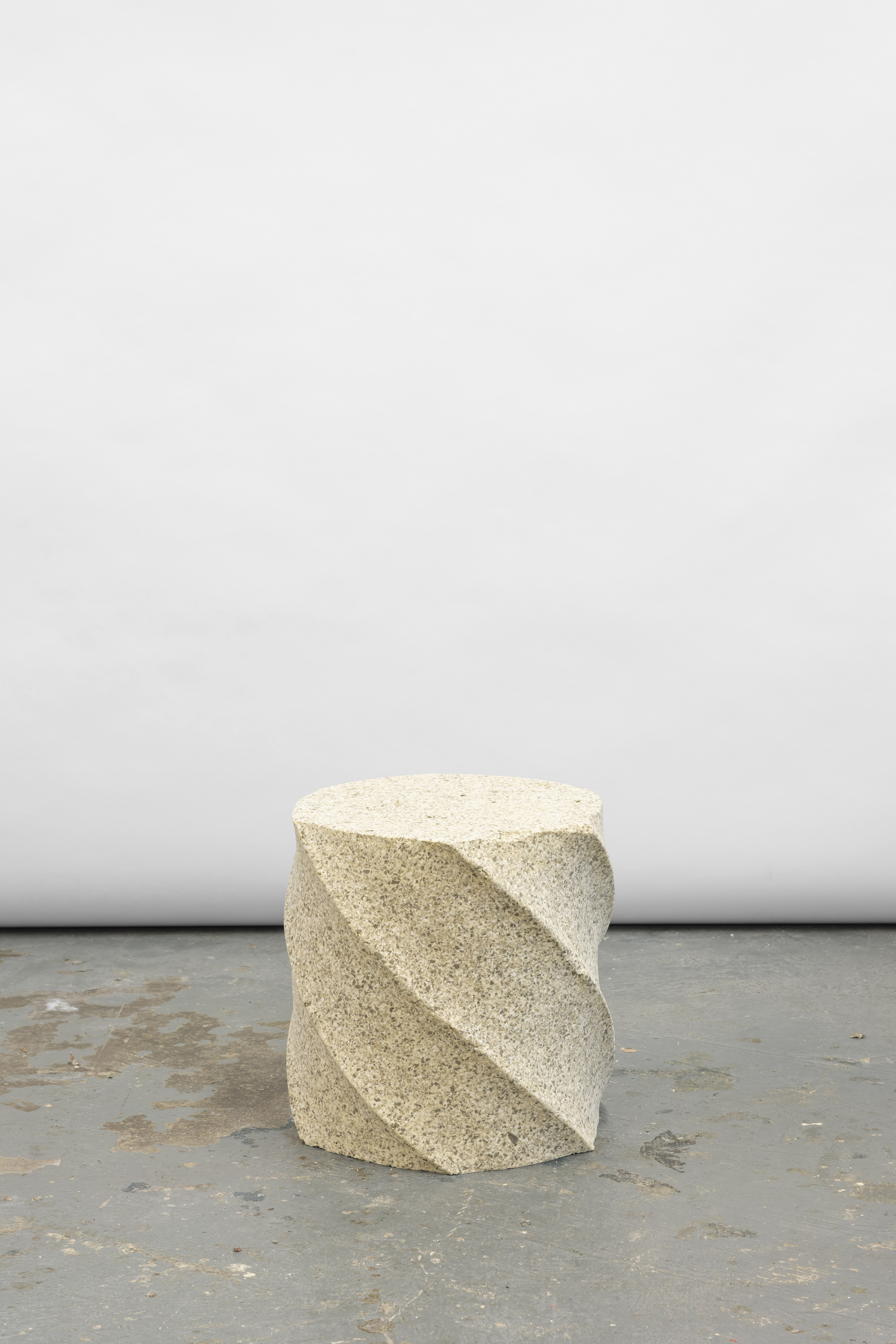 hand sculpted rubber stool