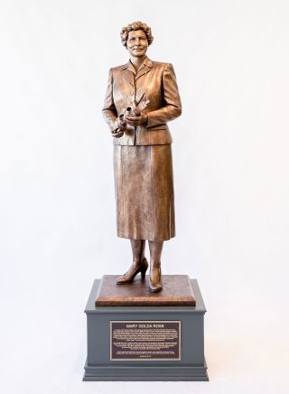Mary Golda Ross, the first-known Native American engineer and the first female engineer hired by Lockheed Martin, is the subject of a new statue erected at the First Americans Museum.