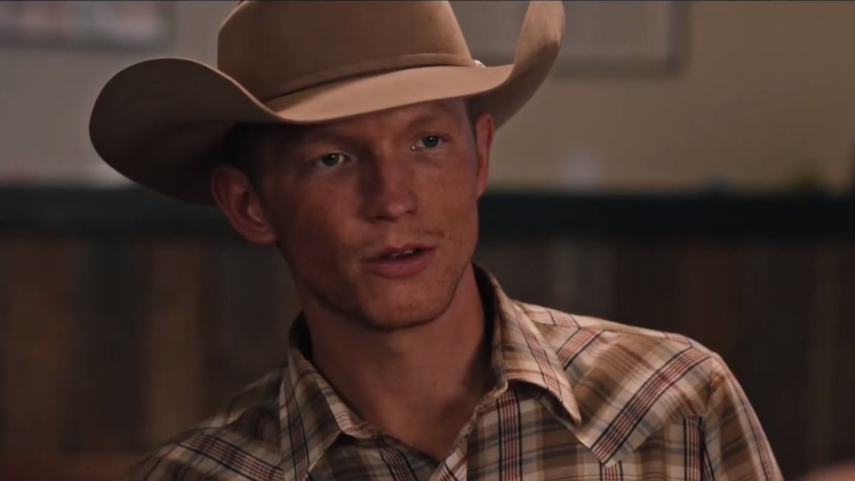 Jimmy in cowboy hat in restaurant on Yellowstone