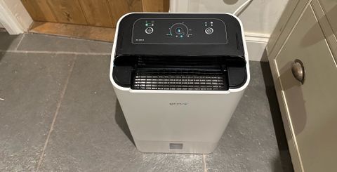 The EcoAir DD2 simple desiccant dehumidifier in my kitchen 