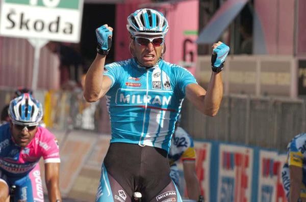 Alessandro Petacchi (Milram) was very pleased with this stage 3 win.
