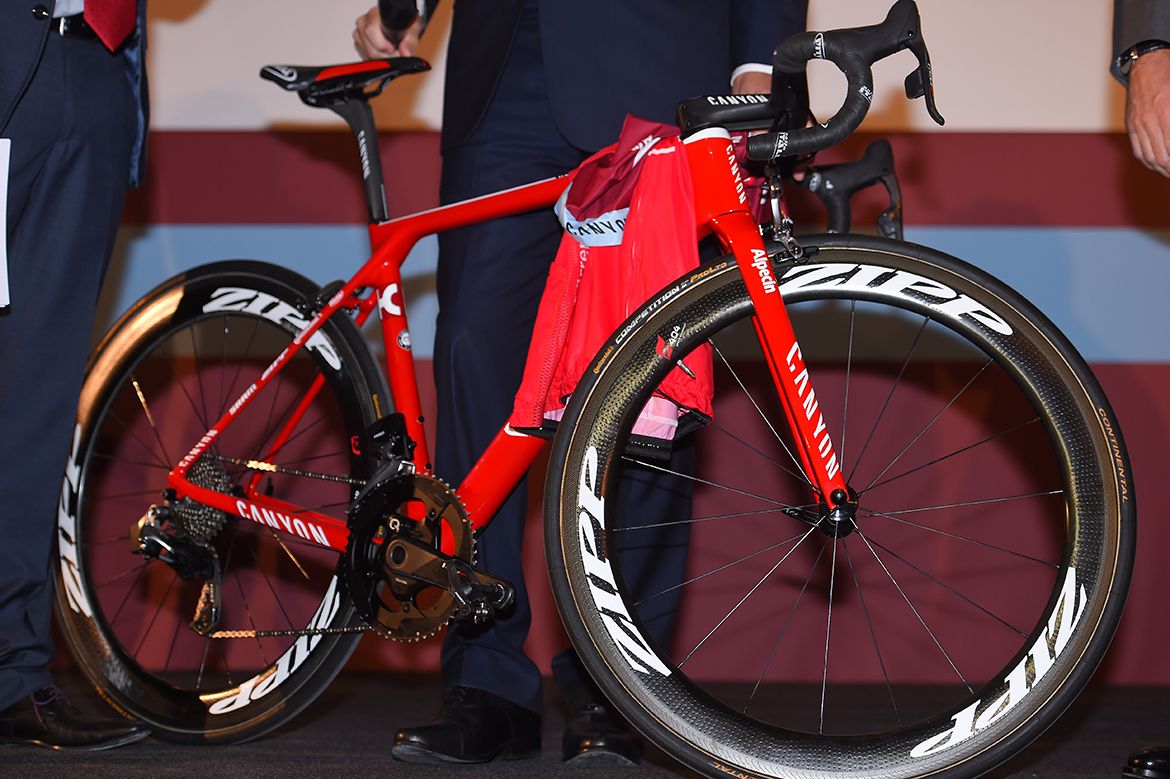 A sneak peek at the 2017 Canyon Katusha-Alpecin team bike