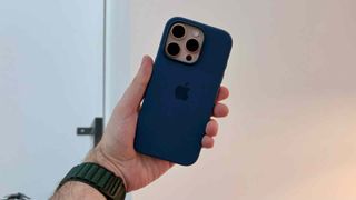 iPhone 16 Pro in Apple Silicone Case