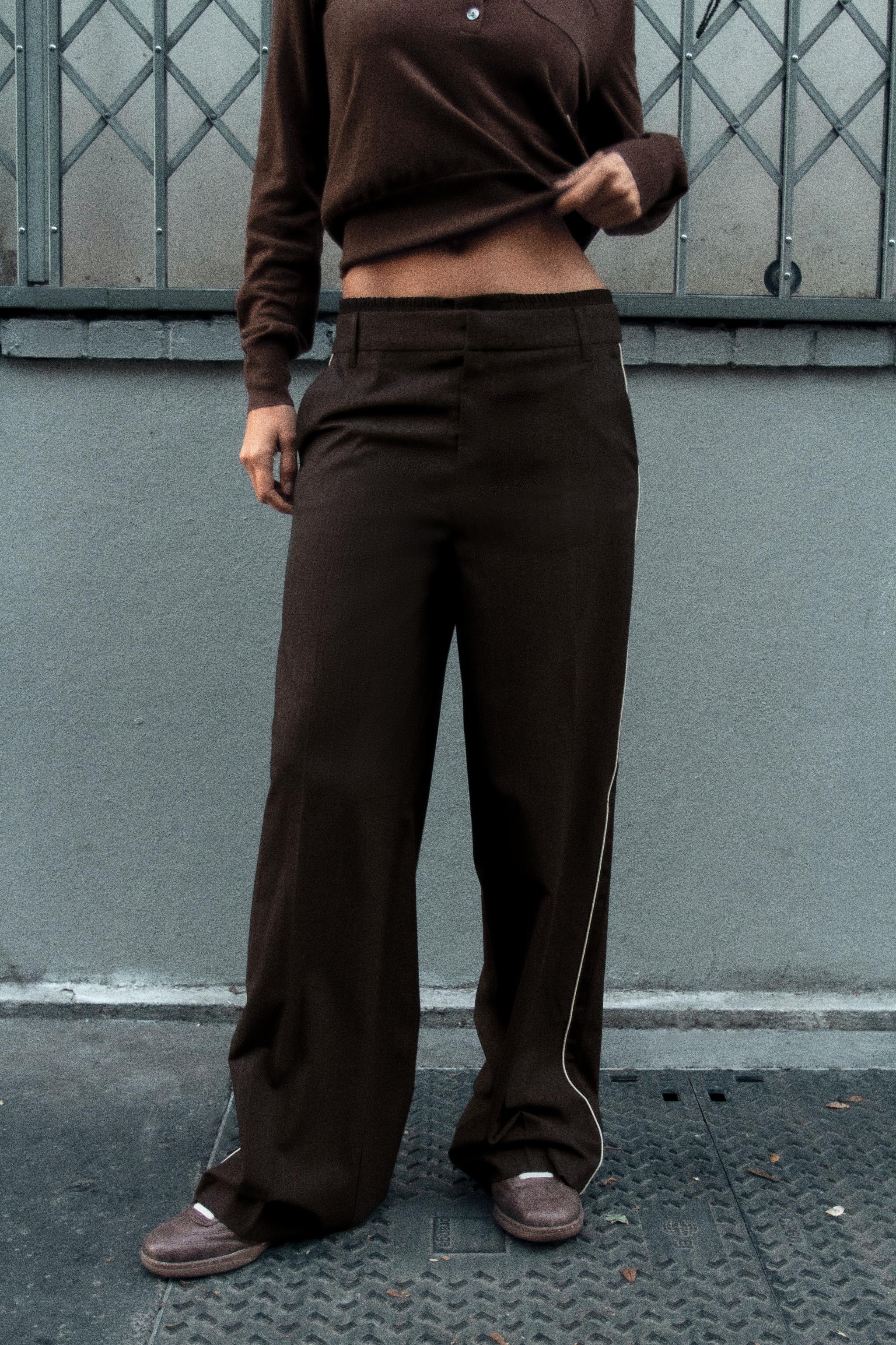 Pinstripe Boxer Pants