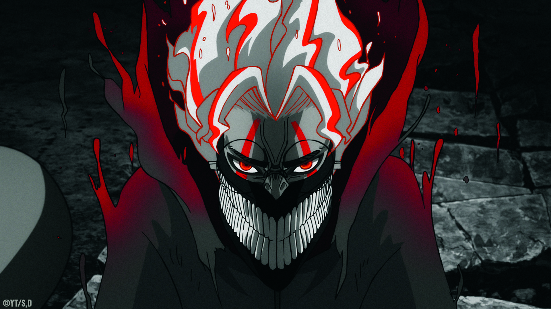 DAN DA DAN; a monster with many teeth