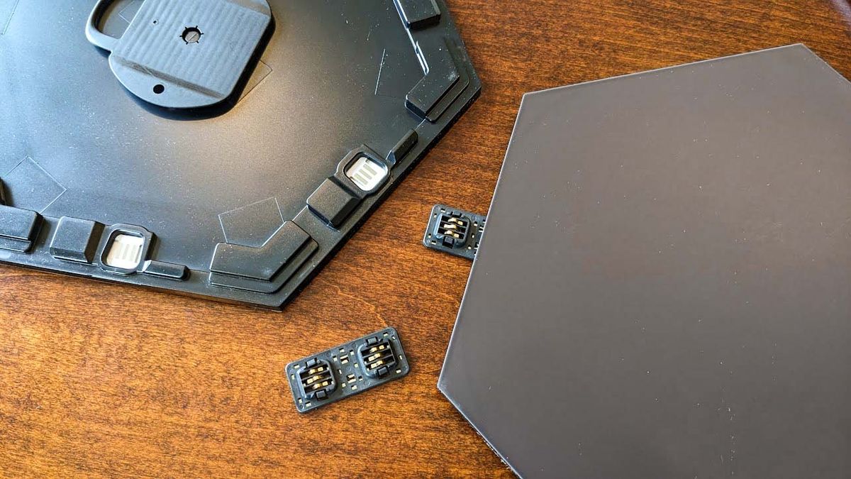 Nanoleaf Shapes Ultra Black Hexagons connection points.