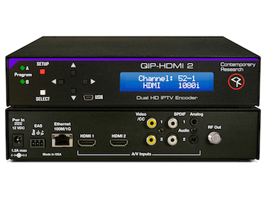 Contemporary Research Introduces QIP Series of Dedicated Dual-Program IPTV Encoders